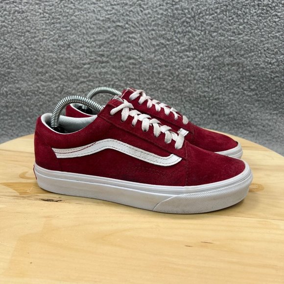Vans Shoes - Vans Old Skool Womens Size 6 Shoes Red Suede Casual Skate Sneakers Scotchgard